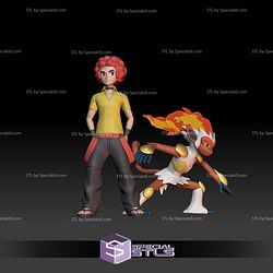 Pokemon STL Collection Sinnoh Elite Four Flint