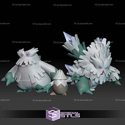 Pokemon STL Collection Snover Abomasnow Mega Evolution