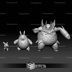 Pokemon STL Collection Tepig Pignite Emboar