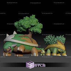 Pokemon STL Collection Turtwig Grotle Torterra
