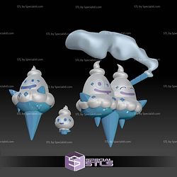 Pokemon STL Collection Vanillite Vanillish Vanilluxe