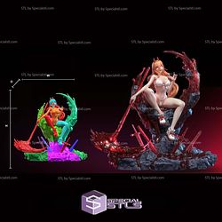 Blood Fiend Power Bikini Chainsaw Man STL Files