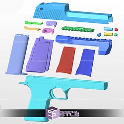 Cosplay STL Files Deadpool Gun Desert Eagle Pistol