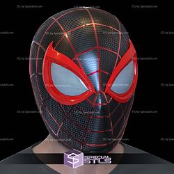 Cosplay STL Files Miles Morales Insomniac Helmet