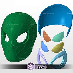 Cosplay STL Files Miles Morales Insomniac Helmet