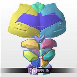 Cosplay STL Files Red Hood Chest Abs