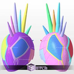 Cosplay STL Files Spider Punk Shell Hobart Brown