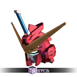 Cosplay STL Files ZGMF-X09A Justice Gundam Helmet