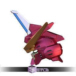 Cosplay STL Files ZGMF-X09A Justice Gundam Helmet