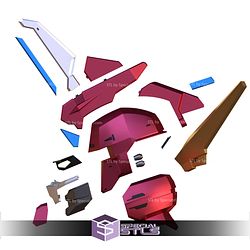 Cosplay STL Files ZGMF-X09A Justice Gundam Helmet