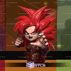Goku SSJ4 Daima Bust STL Files
