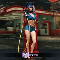 Mobil Oil Pin up Girl STL Files