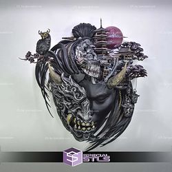 Tenjin Mind Eclipsed Memories Wall Mask STL Files