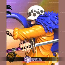 Trafalgar Law Bust on Boat STL Files