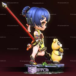 Xiangling Chibi Genshin Impact STL Files