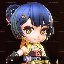 Xiangling Chibi Genshin Impact STL Files