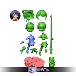 Xiangling Chibi Genshin Impact STL Files