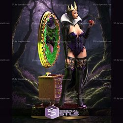 Evil Queen In front Mirror STL Files