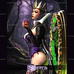 Evil Queen In front Mirror STL Files