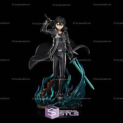 Kirito Sword Art Online Diorama STL Files