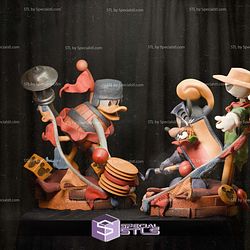 Magical Quest Mickey and Donald Diorama STL Files