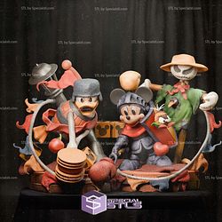 Magical Quest Mickey and Donald Diorama STL Files
