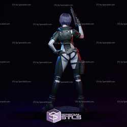 Motoko Kusanagi Battle Version STL Files