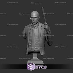 Agent 47 Hitman on Sofa Bust STL Files