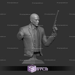 Agent 47 Hitman on Sofa Bust STL Files