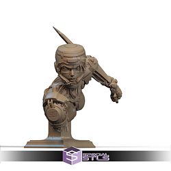 Alita Armor Battle Bust STL Files