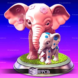 Basic STL Collection Mothers Day Elephants