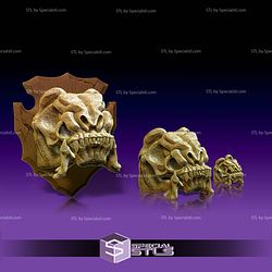 Basic STL Collection Rancor Skull Wall Pack