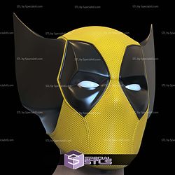 Cosplay STL Files Deadpool 3 Poolverine Helmet Movie Version