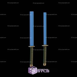 Cosplay STL Files Pool Noodle Sword Aizen