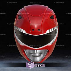 Cosplay STL Files Red Ranger Helmet