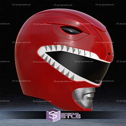 Cosplay STL Files Red Ranger Helmet