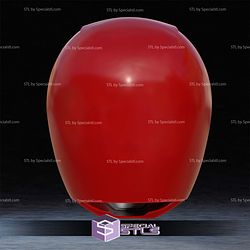 Cosplay STL Files Red Ranger Helmet