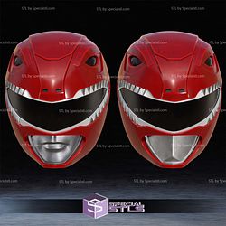 Cosplay STL Files Red Ranger Helmet
