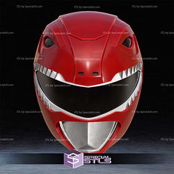 Cosplay STL Files Red Ranger Helmet
