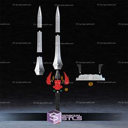 Cosplay STL Files Red Ranger Sword