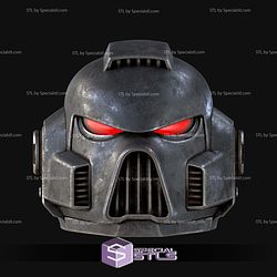 Cosplay STL Files Space Marine Mark 8 Helmet