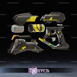 Cosplay STL Files Star Lord Marvel Rivals Gun