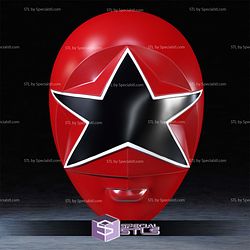 Cosplay STL Files Zeo Ranger Red Helmet
