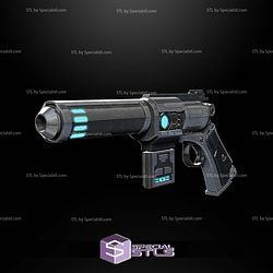 Custom 1 12 Figure Shae Vizsla Blaster Pistol STL Files
