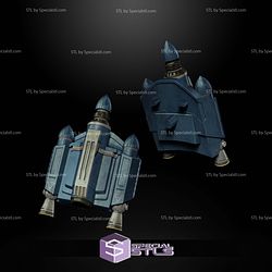 Custom 1 12 Figure STL - Mandalorian S3 Axe Jetpack