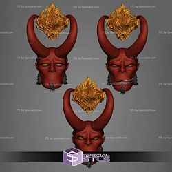 Custom Figure Head STL Collection - Crow Hellboy