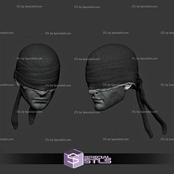 Custom Figure Head STL Collection - Daredevil Vigilante Netflix