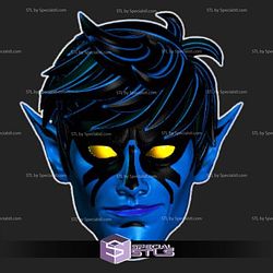 Custom Figure Head STL Collection - Nightcrawler 97s Smirking