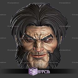 Custom Figure Head STL Collection - Wolverine Ultimate Smirking