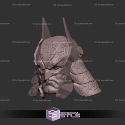 Custom Head STL Batman Samurai